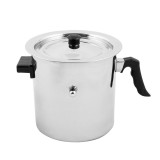 Oala de fiert lapte din inox 3 litri cu pereti dubli si avertizare