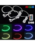 Kit Angel Eyes SMD BMW E46, RGB cu 16 culori cu telecomanda 2 usi (coupe/cabrio), Xenon Bright