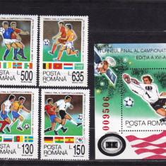 1994 LP 1344 LP 1345 CAMPIONATUL MONDIAL DE FOTBAL S.U.A. SERIE+COLITA MNH