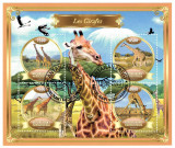 Cumpara ieftin MADAGASCAR 2022 - Fauna, Girafe / set complet colita + bloc, Stampilat