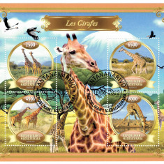MADAGASCAR 2022 - Fauna, Girafe / set complet colita + bloc