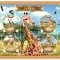 MADAGASCAR 2022 - Fauna, Girafe / set complet colita + bloc