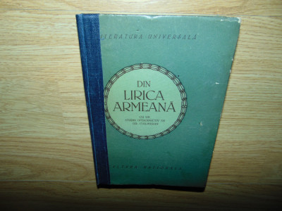 DIN LIRICA ARMEANA -GR.CIALHUSIAN ANUL 1922 foto