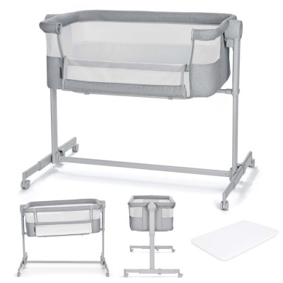 PATUT CO-SLEEPER KINDERKRAFT NESTE UP, FULL LIGHT GREY foto