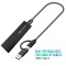 Carcasa SSD M.2 NGFF / NVMe la USB 3.0 si USB-C rack extern DUAL