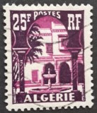 Algeria &ndash; administrare franceza &ndash; Marcă 25F &bdquo;Arhitectură nord‑africană&rdquo;, stare bună, obliterată