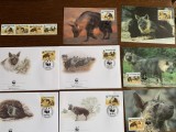 Botswana - FDC cu medalie, fauna wwf