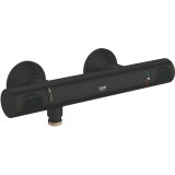 Baterie dus Grohtherm 500, aparenta, termostat, mat, negru, 347932430