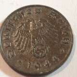 Germania Nazista 1 reichspfennig 1944 D / M&uuml;nchen, Europa