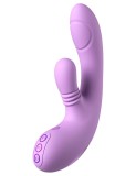 Vibrator Rabbit intiMotion Flutter Pro, 4 Motoare Puternice, Functii Multiple, Silicon, USB Magnetic, Silicon, Mov, 20.6 cm