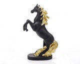 Statueta &quot;Horse&quot; Black din rasina ComfortTravel Luggage, Ella Home