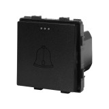 Cumpara ieftin Buton sonerie mecanic modular Luxion, negru, design elegant
