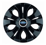 Cumpara ieftin Set 4 Capace Roti pentru Ford, model Top Black, R15