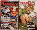 SUPEREROI nr. 9 &amp; 10 - Lot 2 reviste de benzi desenate, Superman vs. Terminator + Planeta Maimutelor