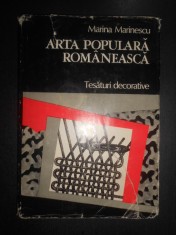 Marina Marinescu - Arta populara romaneasca. Tesaturi decorative