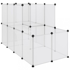 Cusca pentru animale mici transparent 142x74x93 cm PP si otel foto