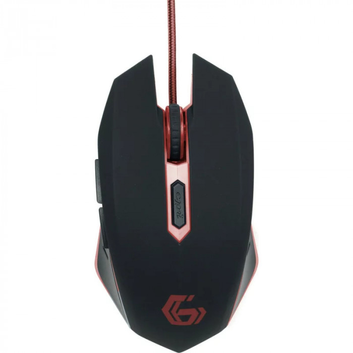 MOUSE GEMBIRD - gaming cu fir optic USB negru / rosu MUSG-001-R