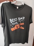 Tricou barbati Best Dad Ever Negru Mărimea S