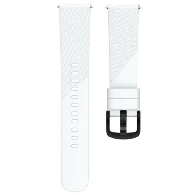 Curea silicon, compatibila Samsung Galaxy Watch6 40mm, telescoape Quick Release, Alb foto