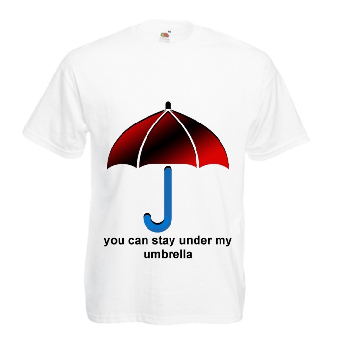 Tricou 100% bumbac imprimeu DTG " UMBRELLA" Tricou 100% bumbac imprimeu DTG " UMBRELLA"