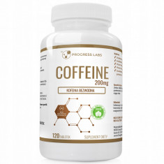 Progress Labs supliment alimentar KOFEINE 200mg cafeină capsule 120 buc.