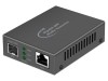 Converter LOGILINK RJ45-SFP 1Gbps negru aluminiu