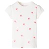Tricou pentru copii, ecru, 140 11233, vidaXL