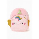 Rucsac plus Unicorn roz pentru copii, model cu aripi, 35x30 cm, foarte moale