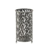 Cumpara ieftin Suport de umbrela metalic Silver Grey 44 cm, Inart