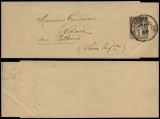 France 1889 Postal History Rare Postal stationery Wrapper - Redon D.272