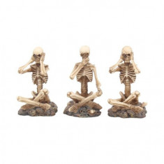 Set statuete Trei schelete intelepte 8.5 cm foto