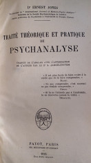 TRAITE THEORIQUE ET PRATIQUE DE PSYCHANALYSE, Dr.ERNEST JONES / PAYOT,PARIS 1925 foto