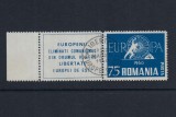 ROMANIA EXIL 1960 EMISIUNEA 22 SERIE DANTELATA CU VIGNETA MNH, Nestampilat