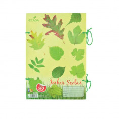 Ierbar Scolar Ecada, 30 Seturi, 70 g/m², cu Snur, Ierbare Scoala, Ierbare Scolare, Ierbar pentru Scoala, Ierbar Ecada, Ierbar Plante, Ierbar pentru Fr