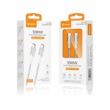 Cumpara ieftin Cablu USB-C la USB-C X-start SJX321CC 100W 1m alb