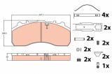 TRW GDB5067 set placute frana,frana disc