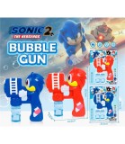 Pistol de Sapunuri Sonic cu Lumina, Include 2 Flacoane Lichid, Jucarie Baieti Fete Peste 3 Ani, Plastic Netoxic