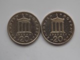 LOT 2 MONEDE DIFERITE 20 DRAHME GRECIA