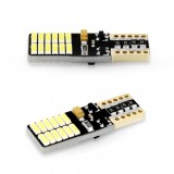 Led bec T10 24Lx4014 alb rece CanBus