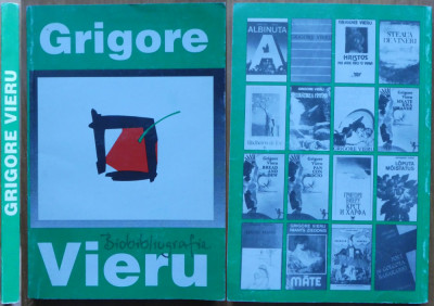Grigore Vieru, Biobibliografie, Editura Litera, Chisinau, 1997, ed. 1 , autograf foto