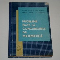 Probleme date la concursurile de matematica - Roman - Sacter Simionescu