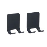Cumpara ieftin Set 2 x suport pentru aparat de ras, universal, autoadeziv, otel inoxidabil, 6 x 4.5 cm, negru