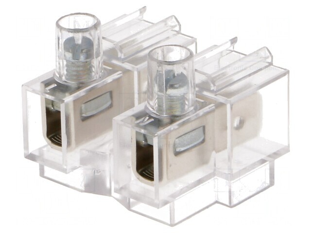 Regletă de conexiuni cu terminal cu șurub 2 piste 0,75-4mm2