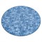 Covor rotund SOLID albastru 70 BETON , Mostra gratuita