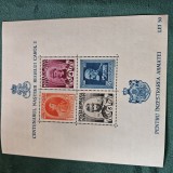 CENTENARUL NASTERII REGELUI CAROL I , colita timbre