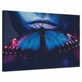 Tablou Canvas, Tablofy, Neon Butterfly, Printat Digital, 120 &times; 90 cm