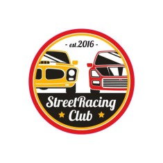 Abtibild &quot;STREET RACING CLUB&quot; Cod:TAG 051 / T2 Automotive TrustedCars