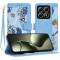 Husa personalizata fete Xiaomi 14T Techsuit FlipCraft, bleu