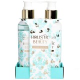 Set gel dus, lotiune corp Holistic Beauty, IDC Institute 75015, 360 ml