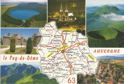 Franţa, Auvergne, carte poştală ilustrată, necirculată foto